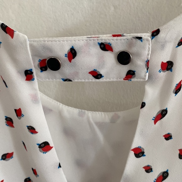 Esley Bird Patterned Dress - S - Picture 5 of 8